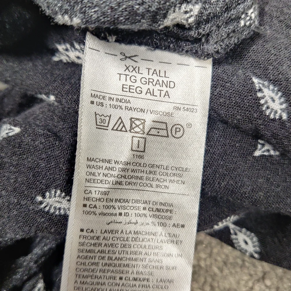Old Navy Women's XXL Tall Tunic Shirt Black Geometric Print - Picture 3 of 8